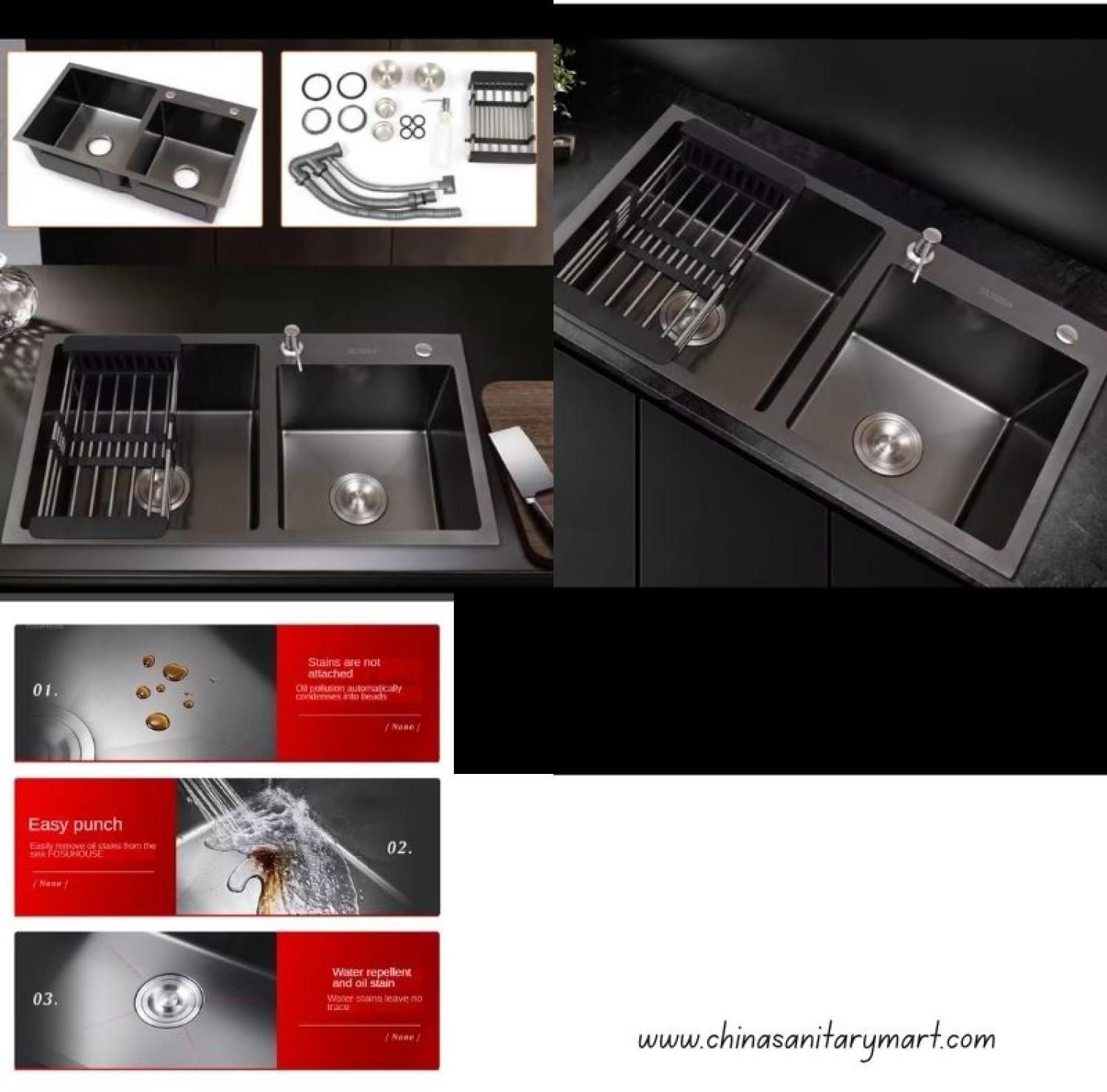 sink,kitchensink,blacksink,sinkcombo,36inchsink,handmadesink