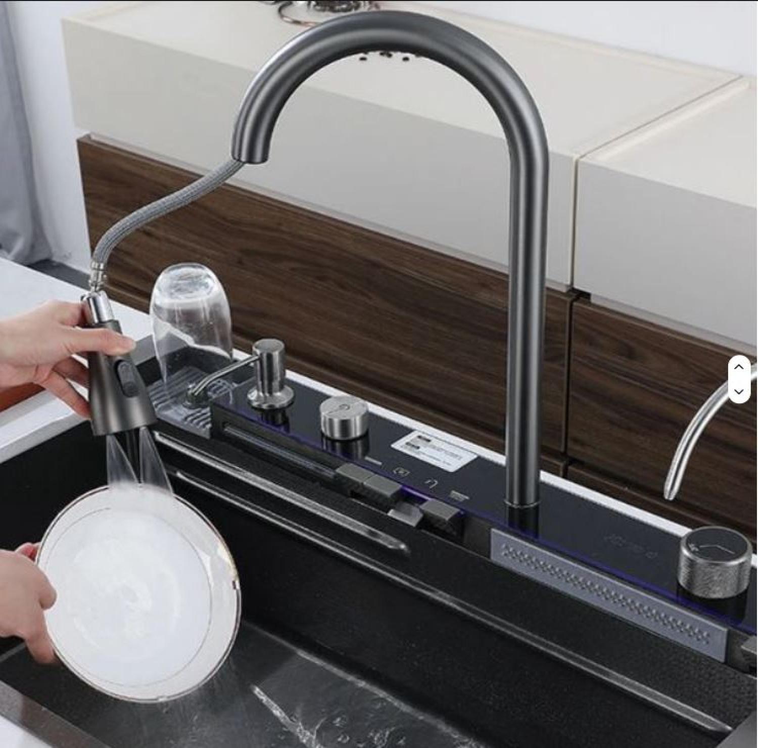 sink,kitchensink,blacksink,sinkcombo,36inchsink,handmadesink,MultifunctionalSmartKitchenSink