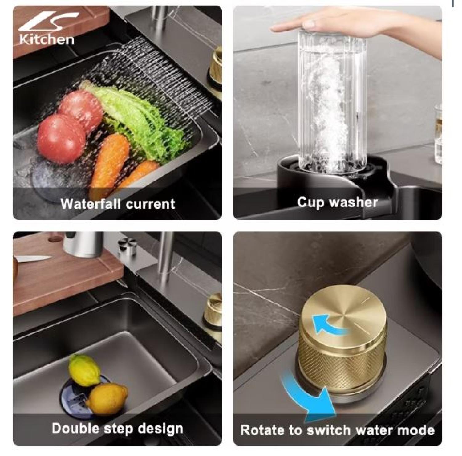 sink,kitchensink,blacksink,sinkcombo,36inchsink,handmadesink
