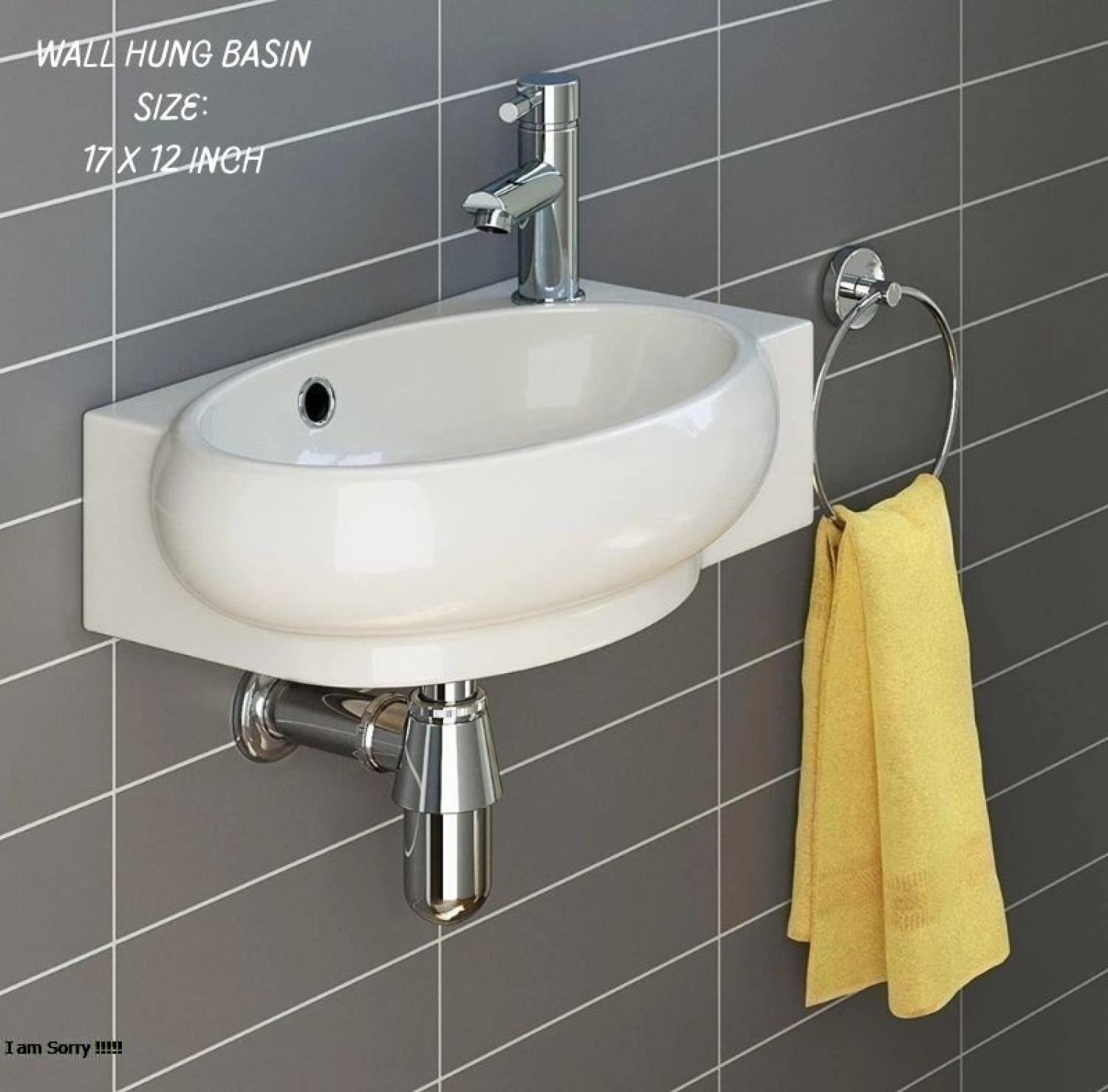 Wall Hung Basin (17x12 inch)